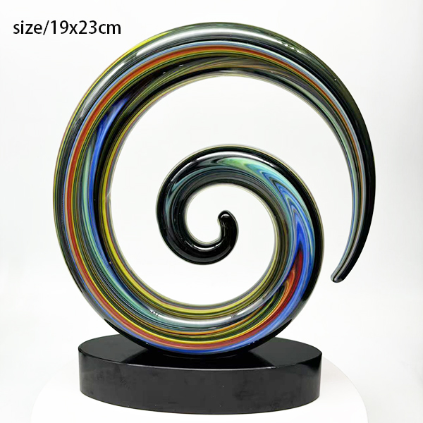 Art Glass Green Double Helix Award - 副本